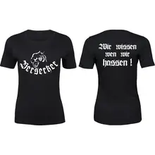 Damen Premium T-Shirt - Berserker Vorder- und Rückseite
