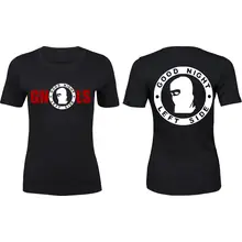 Damen Premium T-Shirt - Good night left side Vorder- und Rückseite