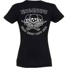 Damen T-Shirt - Anti-Antifa Rückseite