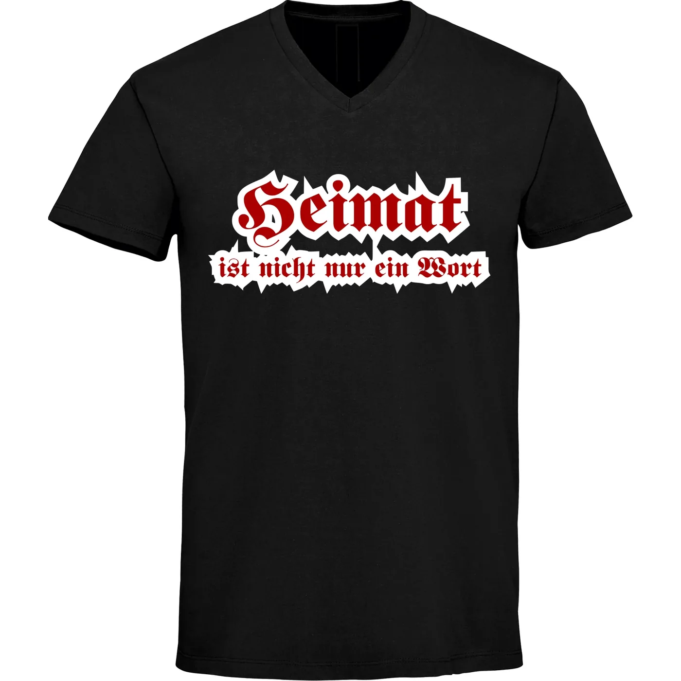Herren V-Ausschnitt T-Shirt - Heimat ist nicht nur ein Wort