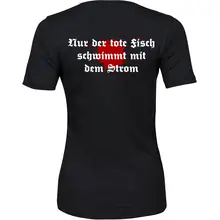 Damen Premium T-Shirt - Petri Heil Rückseite