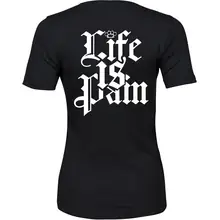 Damen Premium T-Shirt - Life is Pain Rückseite