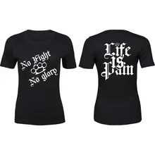 Damen Premium T-Shirt - Life is Pain Vorder- und Rückseite