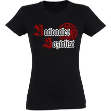 Damen T-Shirt - Nationaler Sozialist Vorderseite
