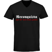 Herren V-Ausschnitt T-Shirt - Reconquista - gewählte Variante